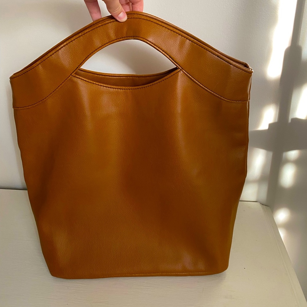 Pouch soft bag clutch vegan leather